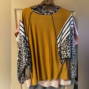 Waffle knit, flowly boutique top. From indie Jane boutique